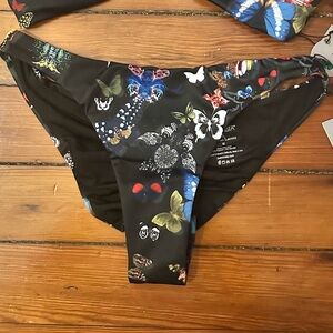 Swimista x Christian Lacroix Butterfly Bikini Bottom NWT Size M